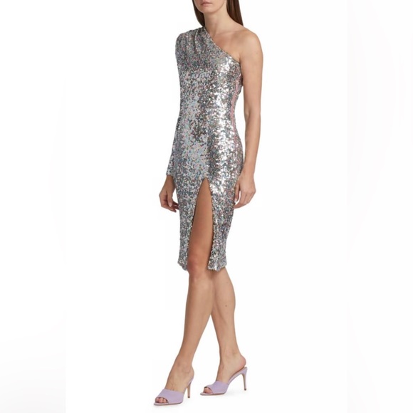 Bronx And Banco Galaxy Metallic Midi Dress - Picture 5 of 16